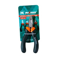 Плоскогубцы мини 115 мм, CRV, резиновые рукоятки, черные, "MAXIMUM" MX 14329