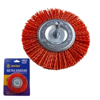 Щетка для дрели нейлоновая 100 мм, 4", плоская,"MAXIMUM" MX 18242